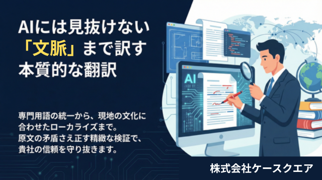 AIには見抜けない「文脈」まで訳す本質的な翻訳